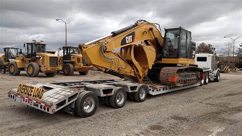 transporting an excavator